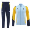 Real Madrid Gray Version Ensemble Vestes d'Entraînement 2024-25 Pour Homme